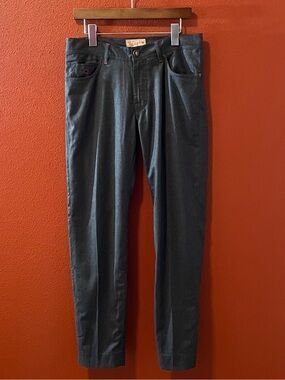 Marco Pescarolo Men’s Neranom Slim Breathable Wool Blend Italian Trouser Pants